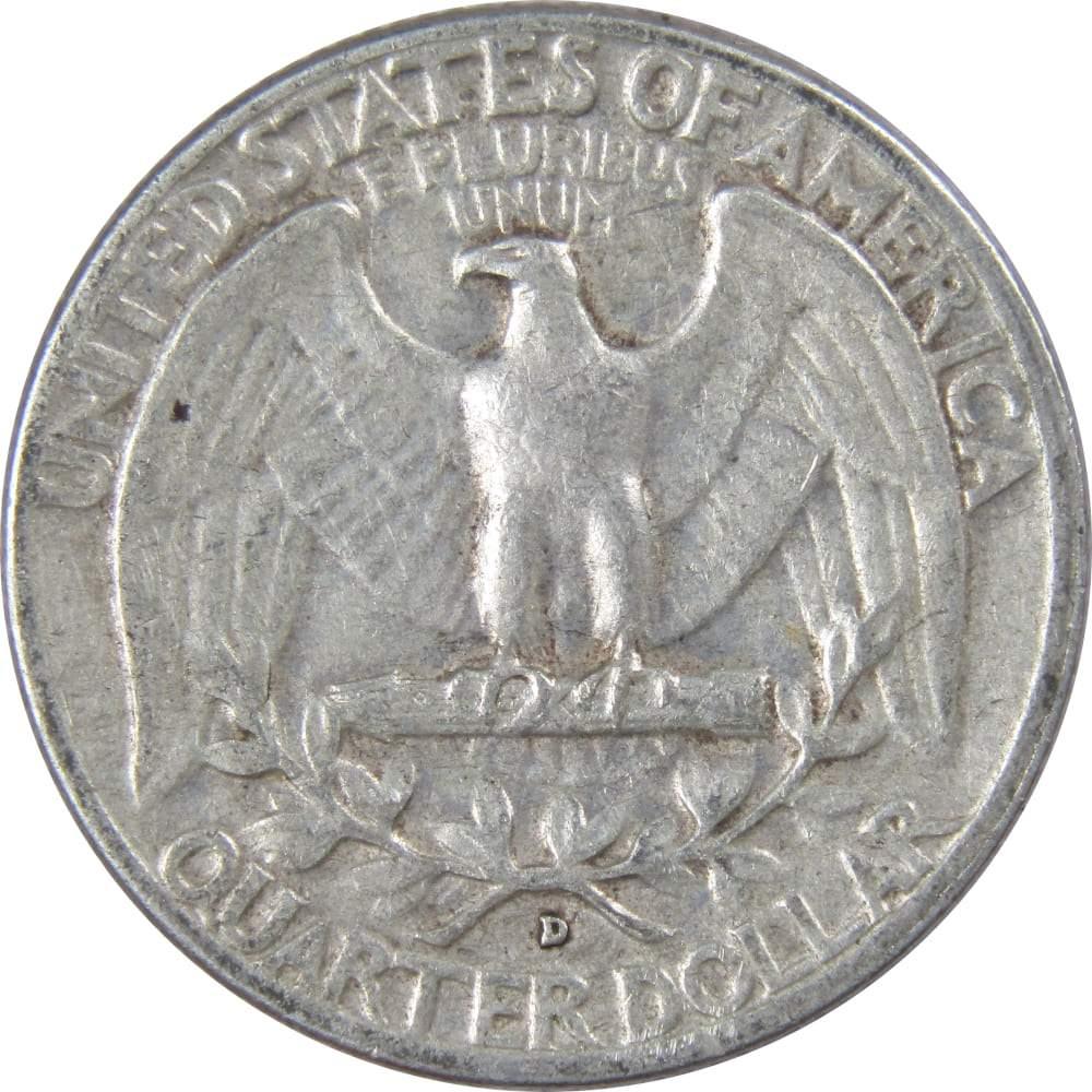 1954 D Washington Quarter VF Very Fine 90% Silver 25c US Coin Collectible