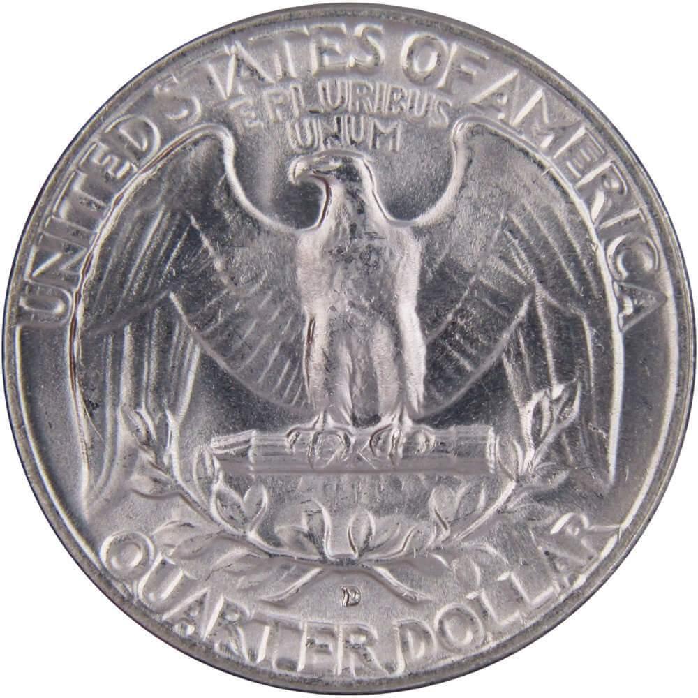 1954 D Washington Quarter BU Uncirculated Mint State 90% Silver 25c US Coin