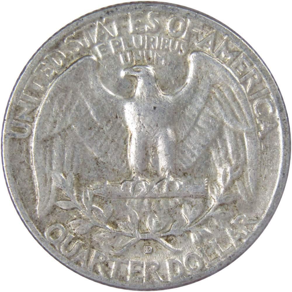 1954 D Washington Quarter AG About Good 90% Silver 25c US Coin Collectible
