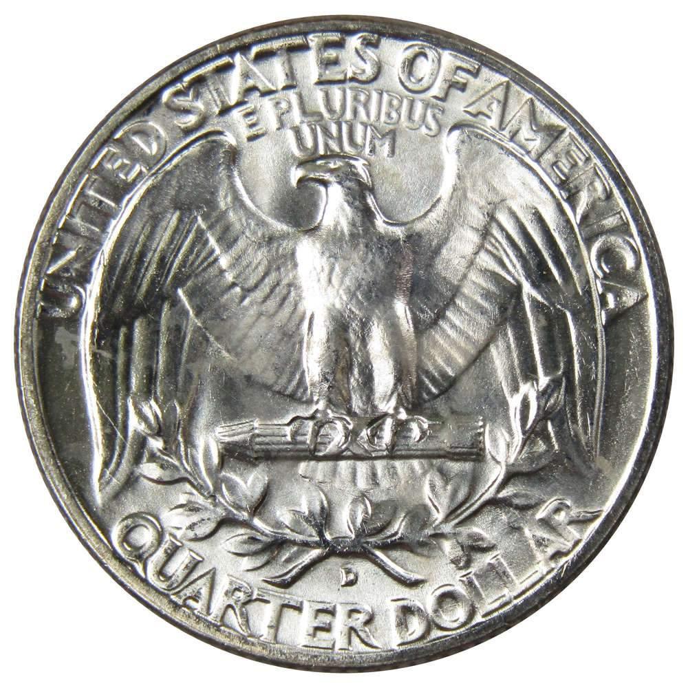 1957 D Washington Quarter BU Uncirculated Mint State 90% Silver 25c US Coin