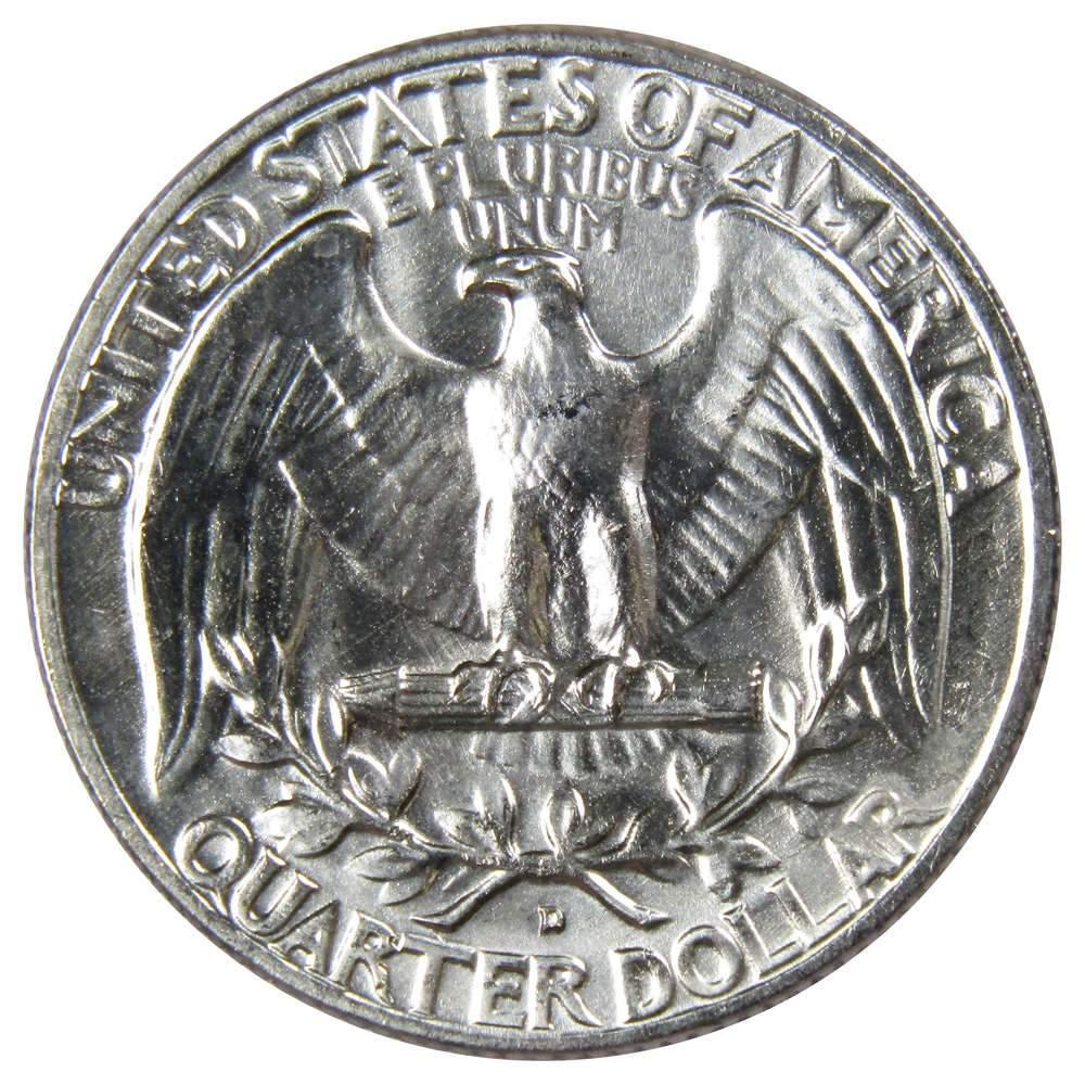 1958 D Washington Quarter BU Uncirculated Mint State 90 Silver