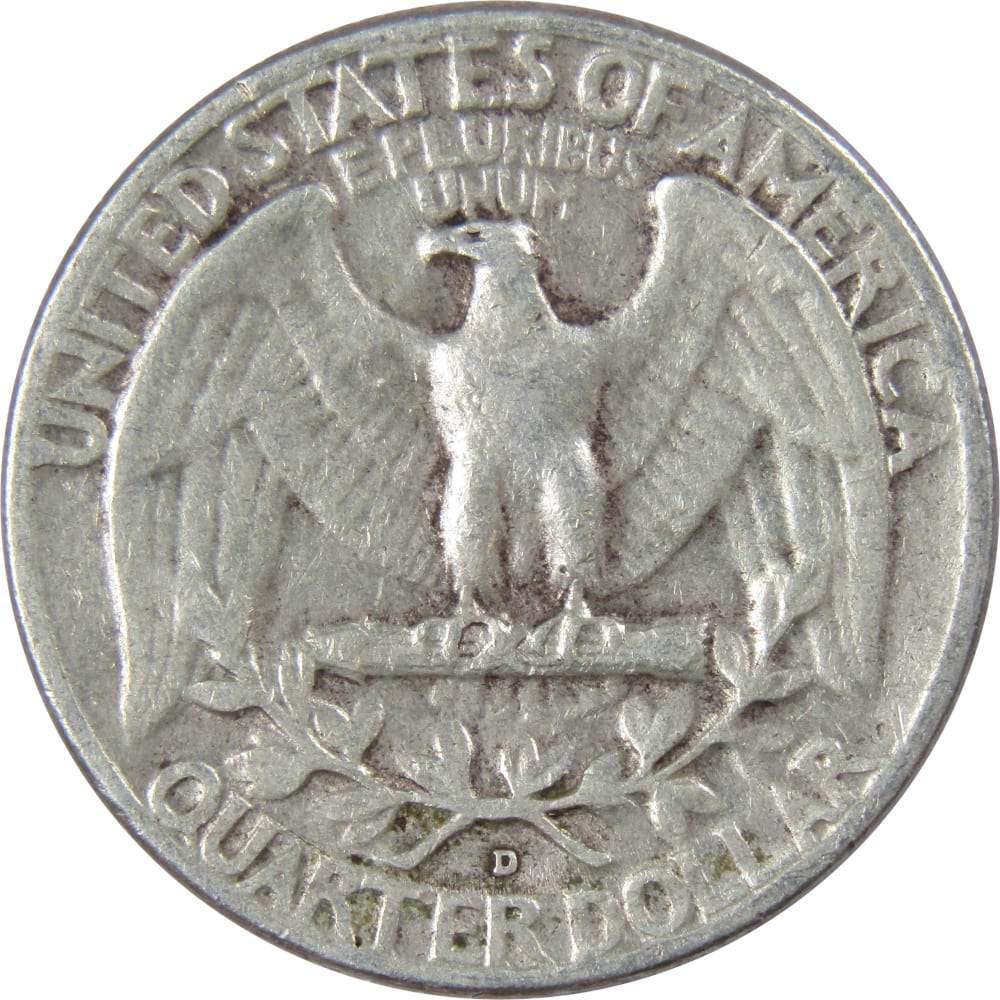 1958 D Washington Quarter AG About Good 90% Silver 25c US Coin Collectible