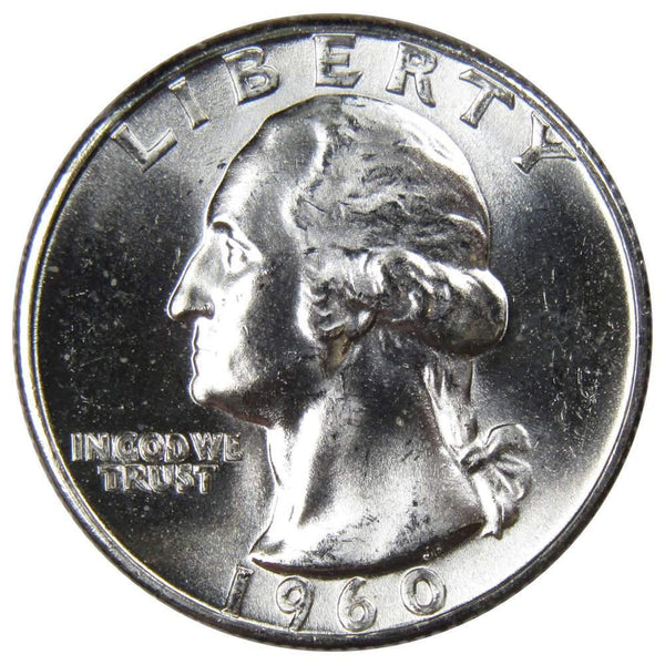 1960 Washington Quarter BU Uncirculated Mint State 90% Silver 25c US Coin - Washington Quarters for Sale - Profile Coins &amp; Collectibles