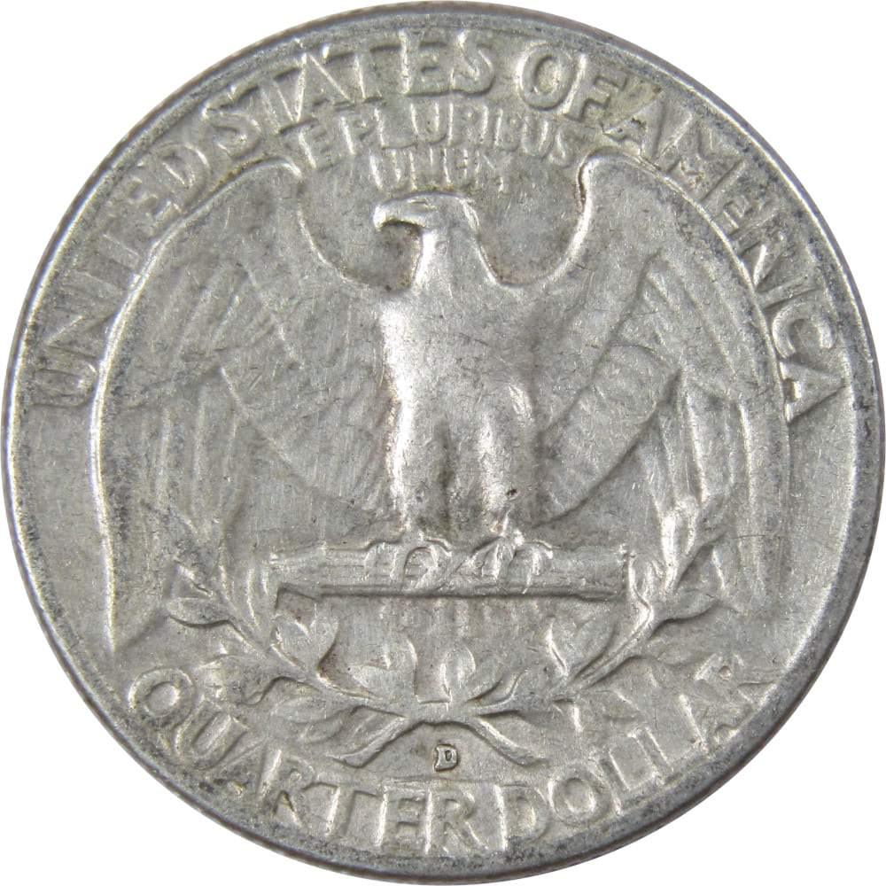 1961 D Washington Quarter AG About Good 90% Silver 25c US Coin Collectible