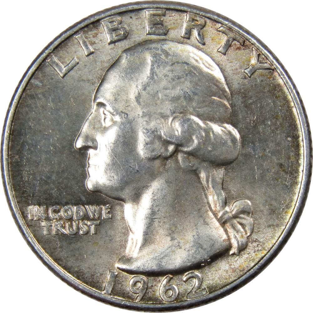 1962 D Washington Quarter AG About Good 90% Silver 25c US Coin Collectible