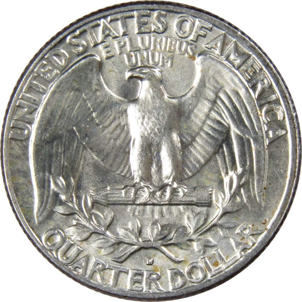 1962 D Washington Quarter AG About Good 90% Silver 25c US Coin Collectible