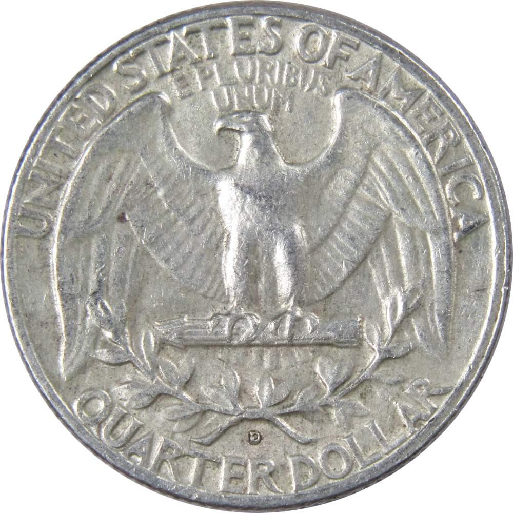 1963 D Washington Quarter AG About Good 90% Silver 25c US Coin Collectible