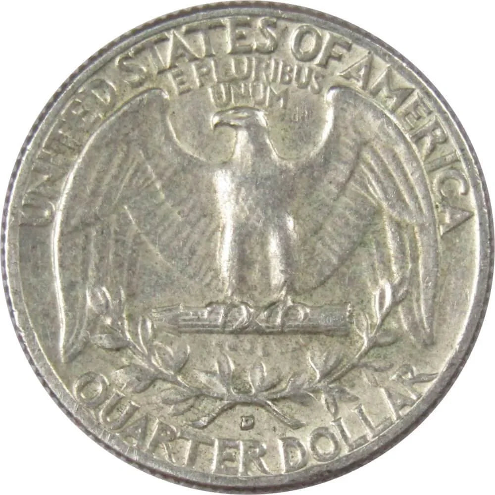 1964 D Washington Quarter Circulated Silver 25c Coin Collectible