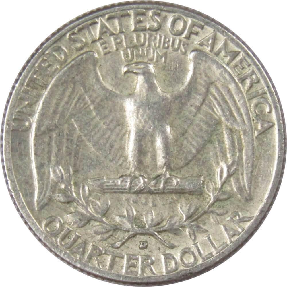 1964 D Washington Quarter AG About Good 90% Silver 25c US Coin Collectible