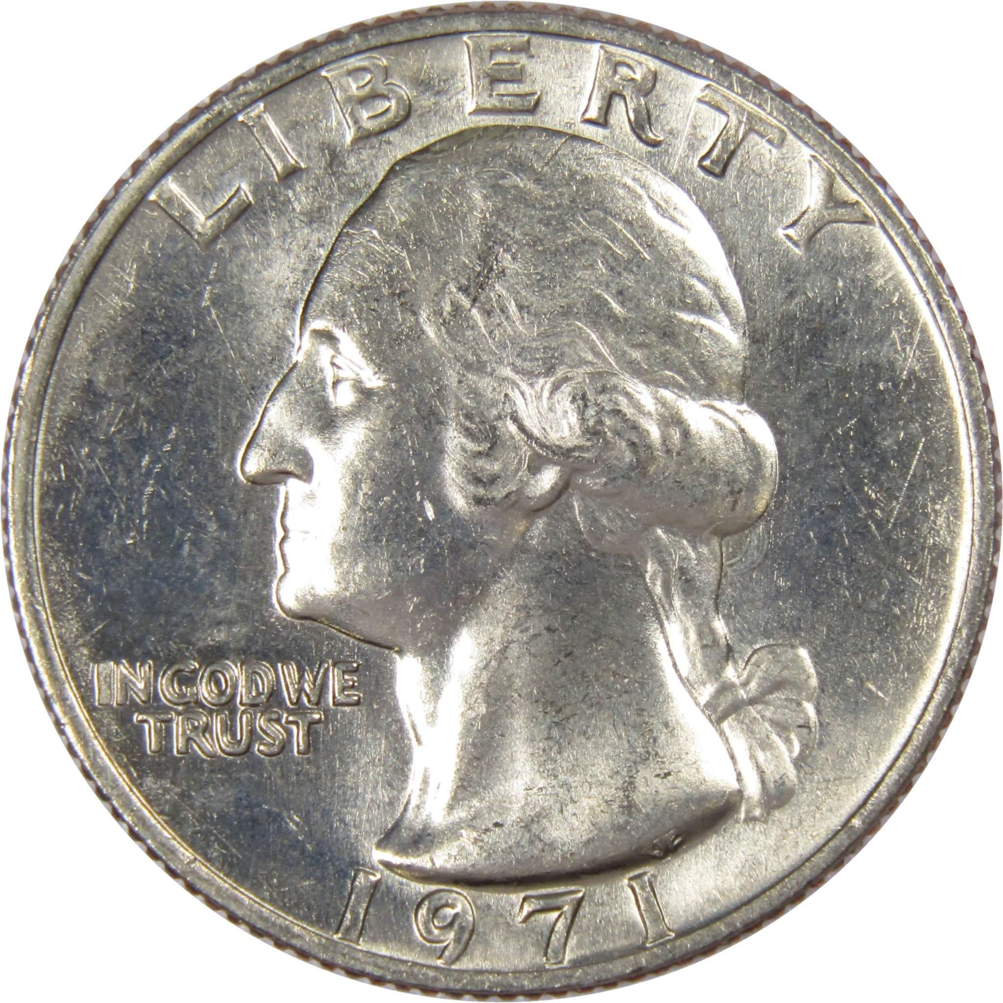 1971 Washington Quarter BU Uncirculated Mint State 25c US Coin Collectible