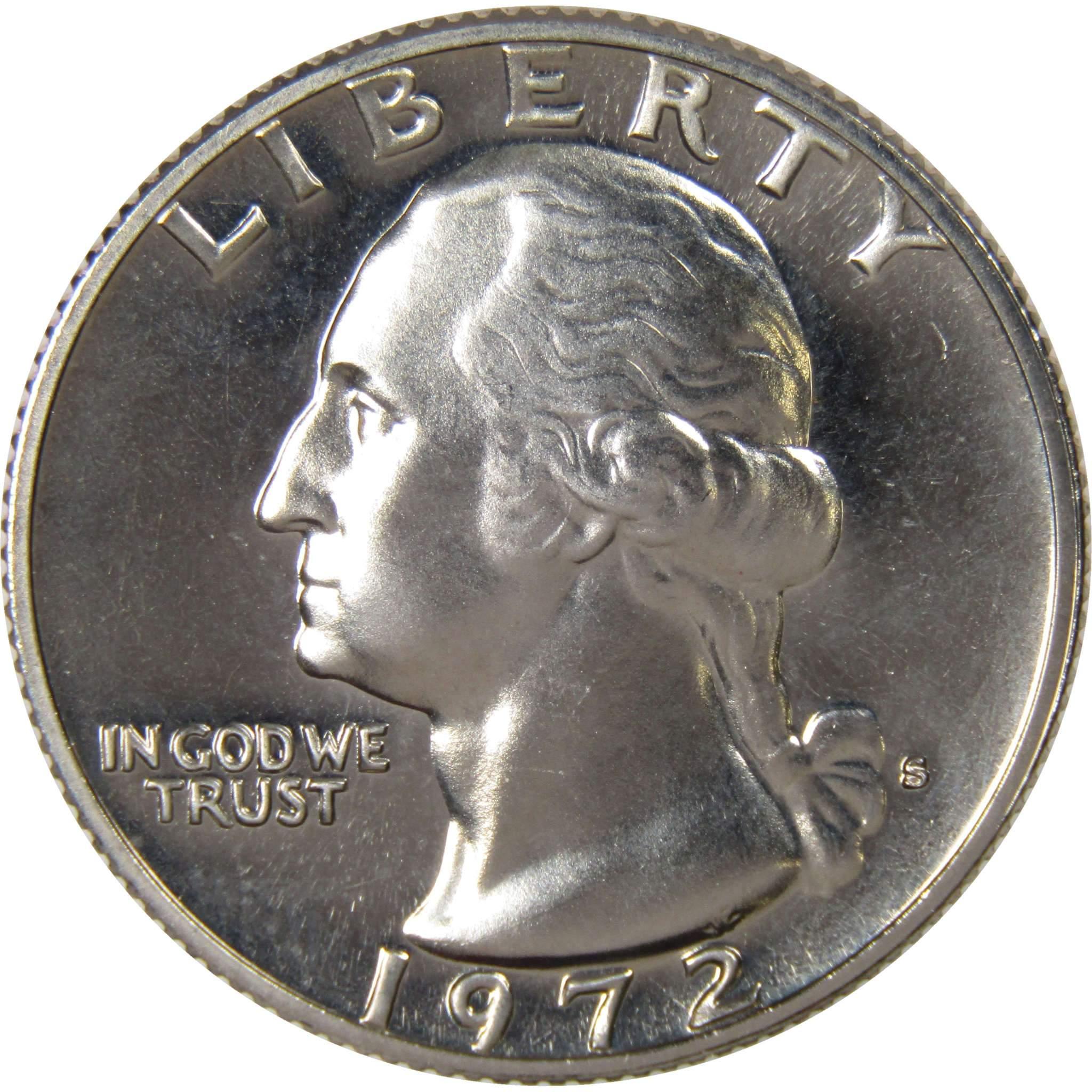 1972 S Washington Quarter Choice Proof 25c US Coin Collectible