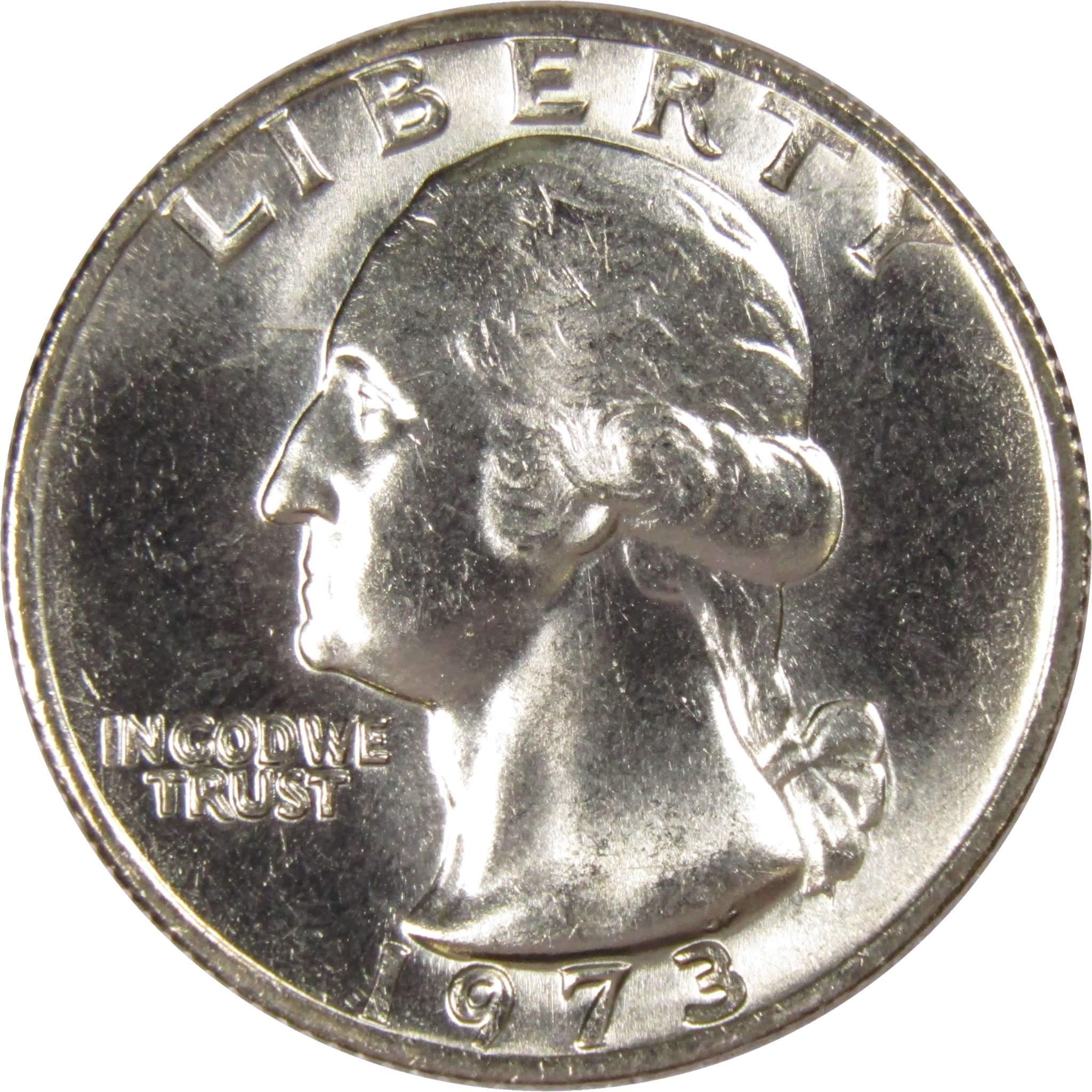 1973 Washington Quarter BU Uncirculated Mint State 25c US Coin Collectible