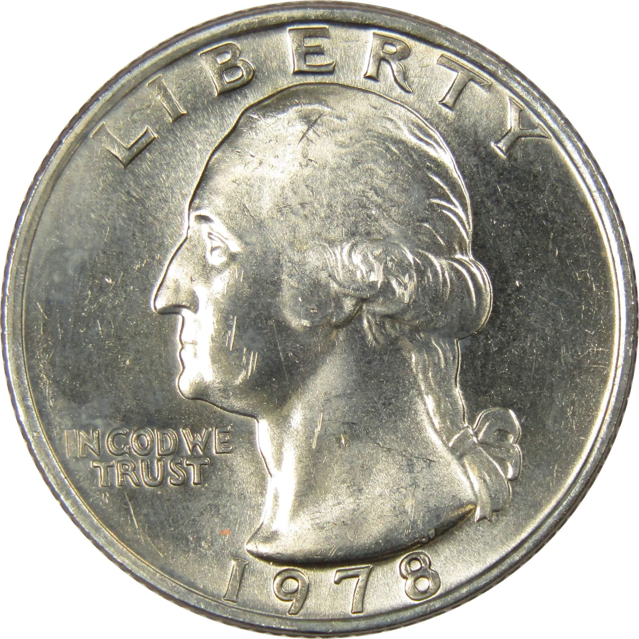 1978 Washington Quarter BU Uncirculated Mint State 25c US Coin Collectible