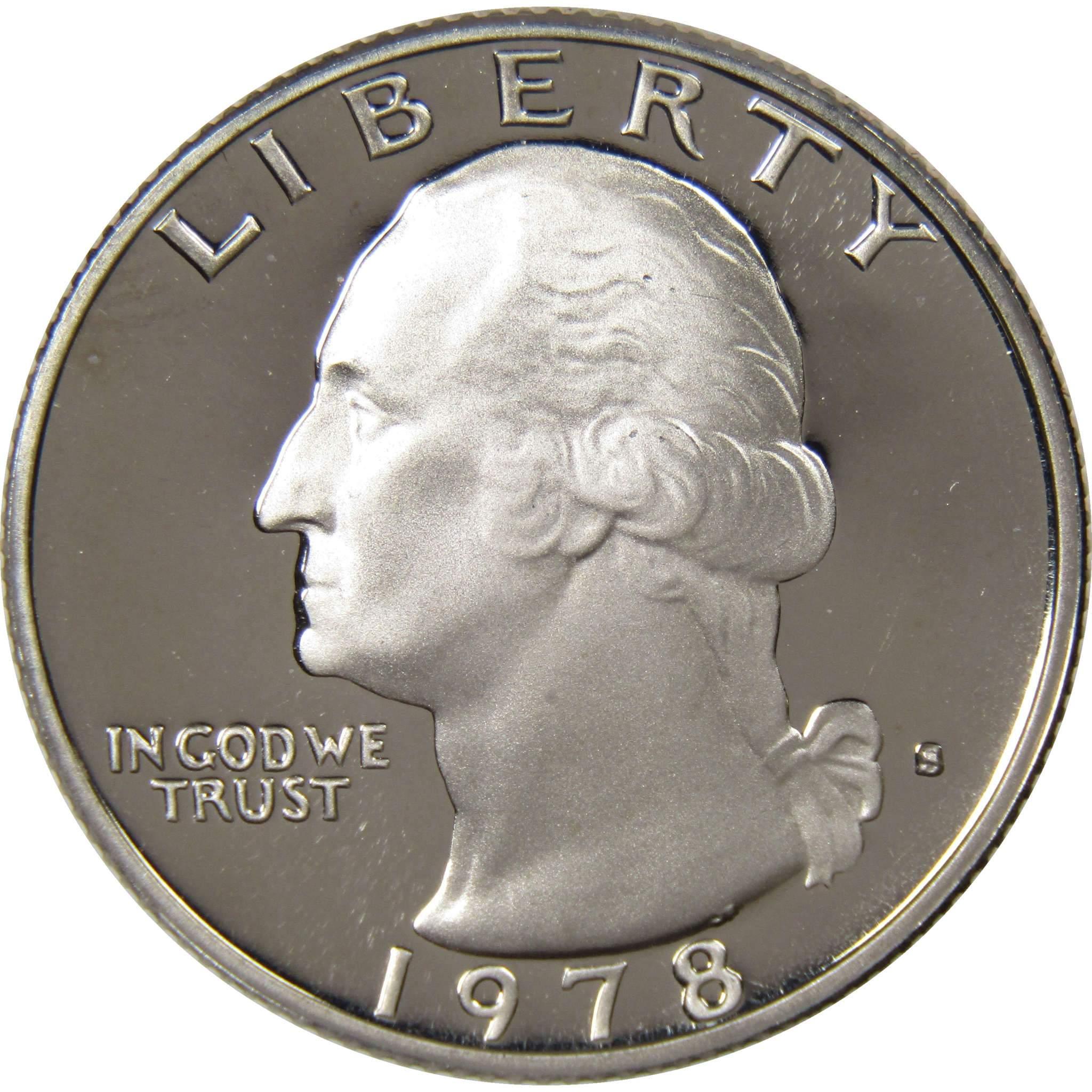 1978 S Washington Quarter Choice Proof 25c US Coin Collectible