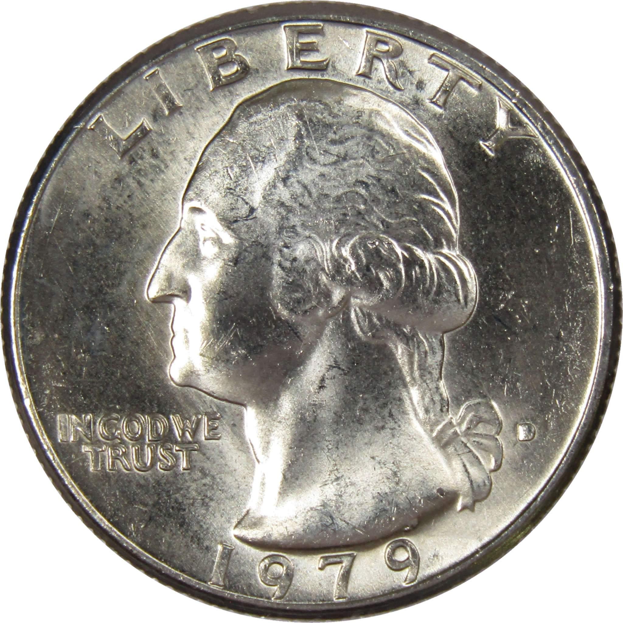 1979 D Washington Quarter BU Uncirculated Mint State 25c US Coin Collectible