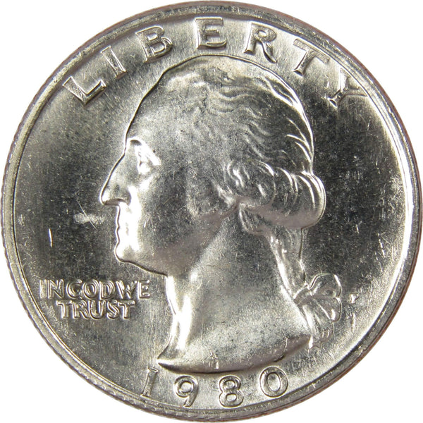 1980 P Washington Quarter BU Uncirculated Mint State 25c US Coin 