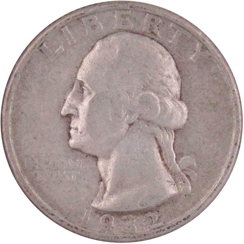 1932 Washington Quarter F Fine 90% Silver 25c US Coin Collectible - Washington Quarters for Sale - Profile Coins &amp; Collectibles