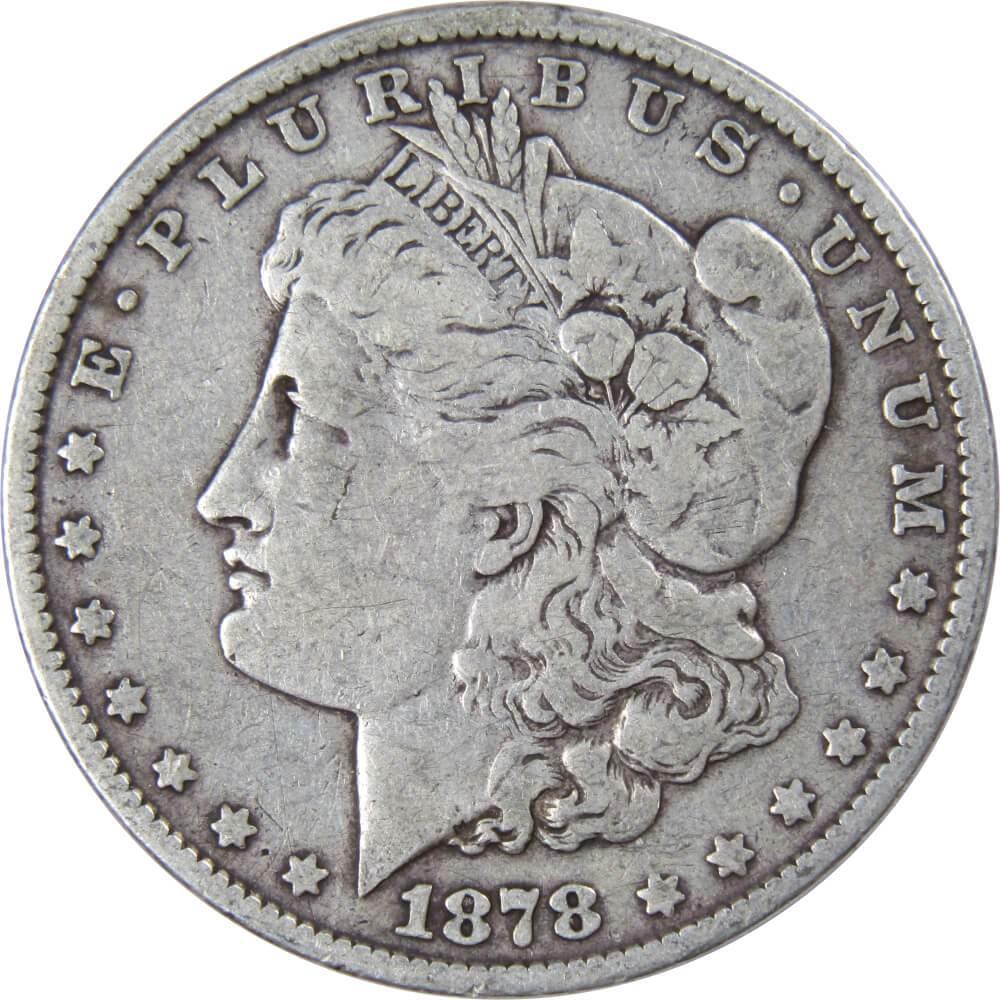 1878 7TF Rev 79 Morgan Dollar VG Very Good 90% Silver $1 US Coin Collectible - Morgan coin - Morgan silver dollar - Morgan silver dollar for sale - Profile Coins &amp; Collectibles
