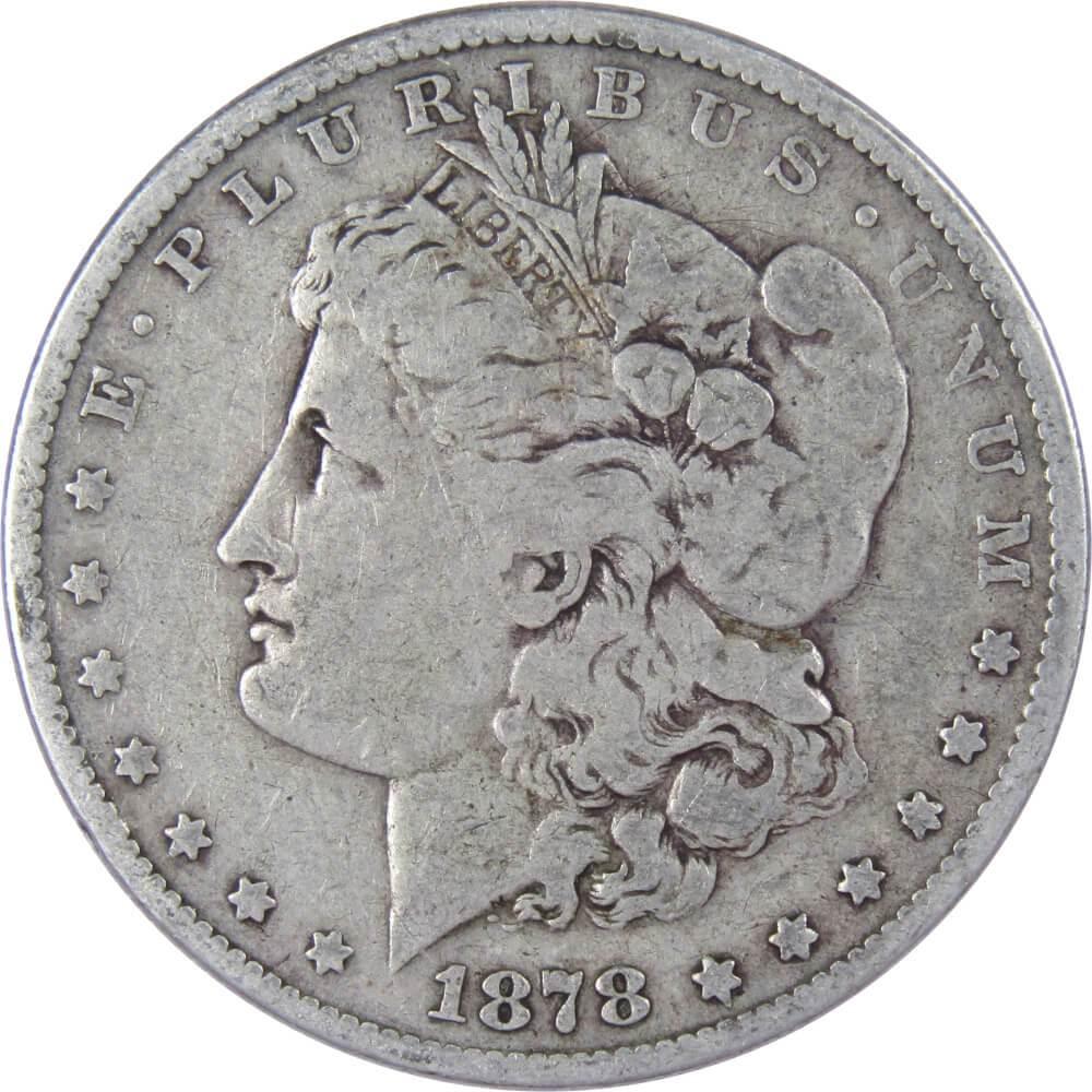 1878 S Morgan Dollar VG Very Good 90% Silver $1 US Coin Collectible - Morgan coin - Morgan silver dollar - Morgan silver dollar for sale - Profile Coins &amp; Collectibles