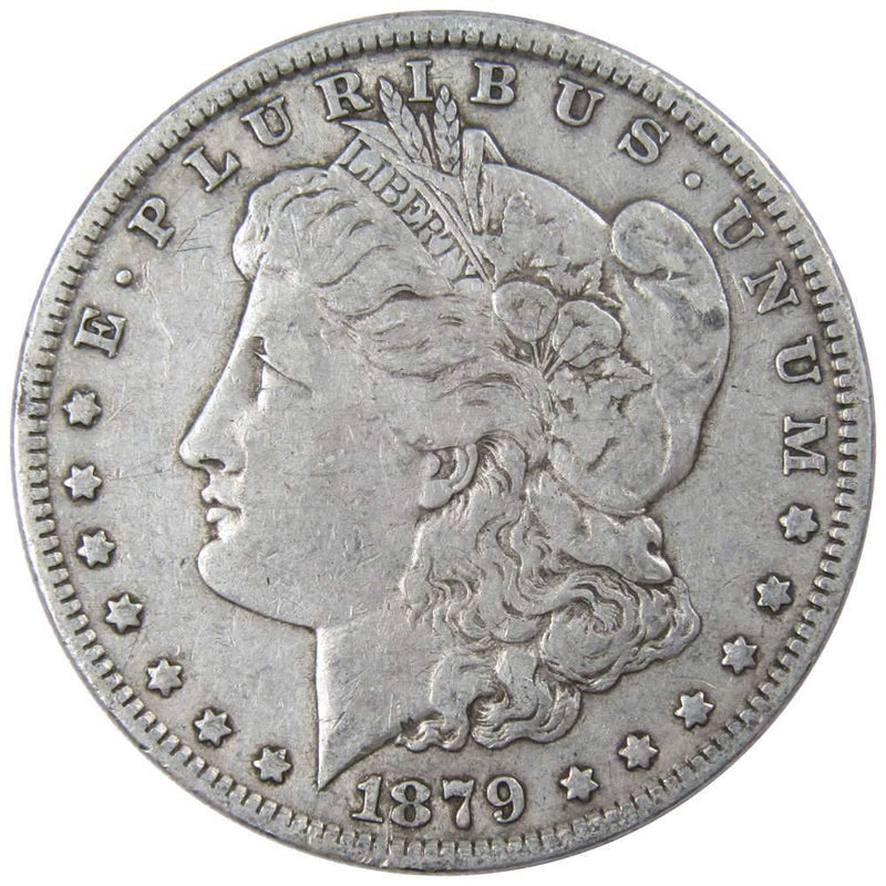 1879 Morgan Dollar F Fine 90% Silver $1 US Coin Collectible - Morgan coin - Morgan silver dollar - Morgan silver dollar for sale - Profile Coins &amp; Collectibles