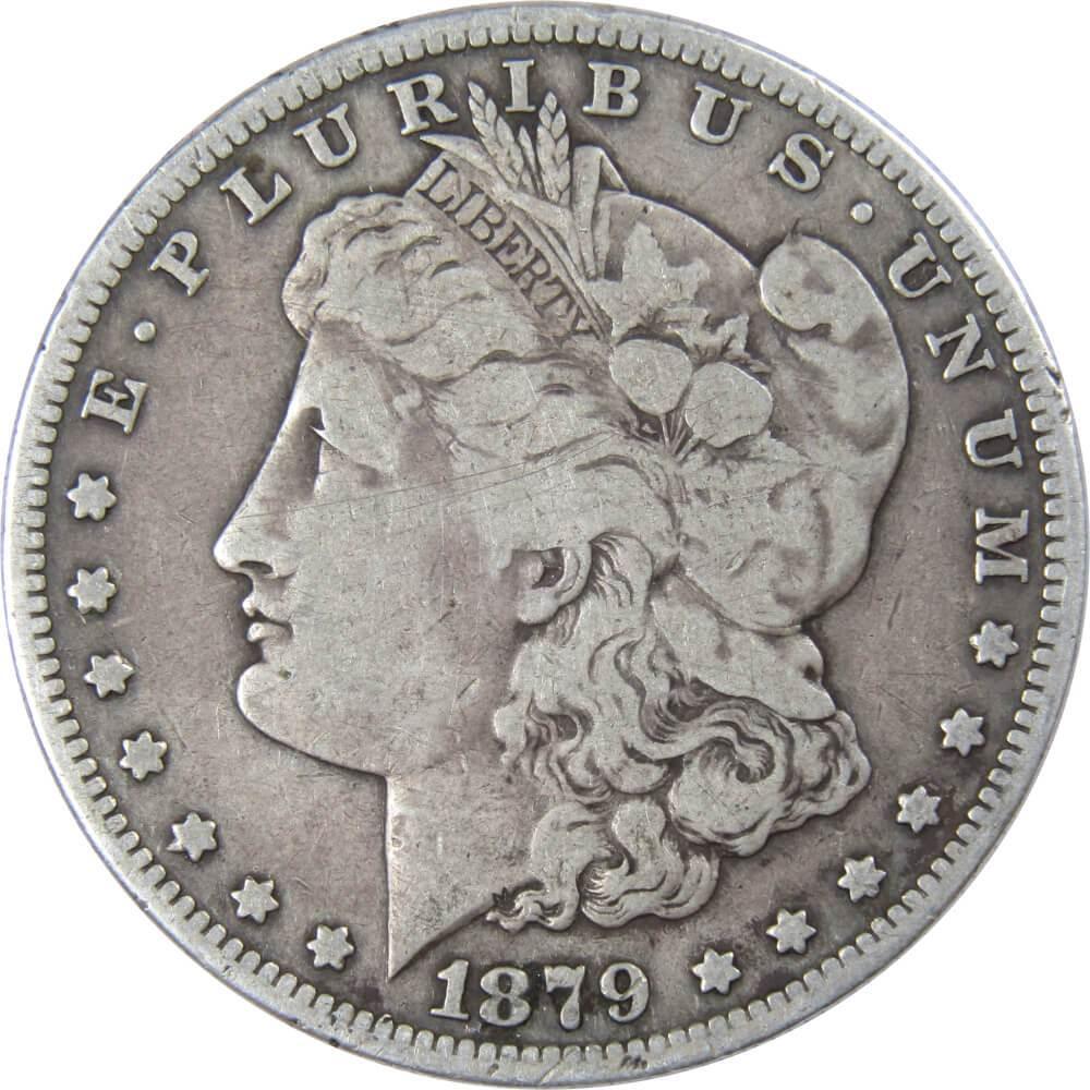 1879 S Morgan Dollar VG Very Good 90% Silver $1 US Coin Collectible
