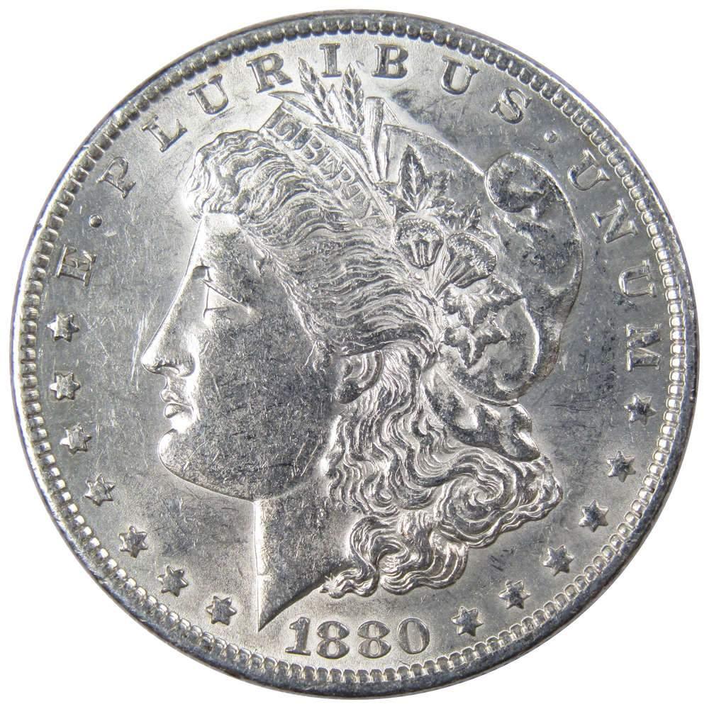 1880 O Morgan Dollar AU About Uncirculated 90% Silver $1 US Coin Collectible - Morgan coin - Morgan silver dollar - Morgan silver dollar for sale - Profile Coins &amp; Collectibles