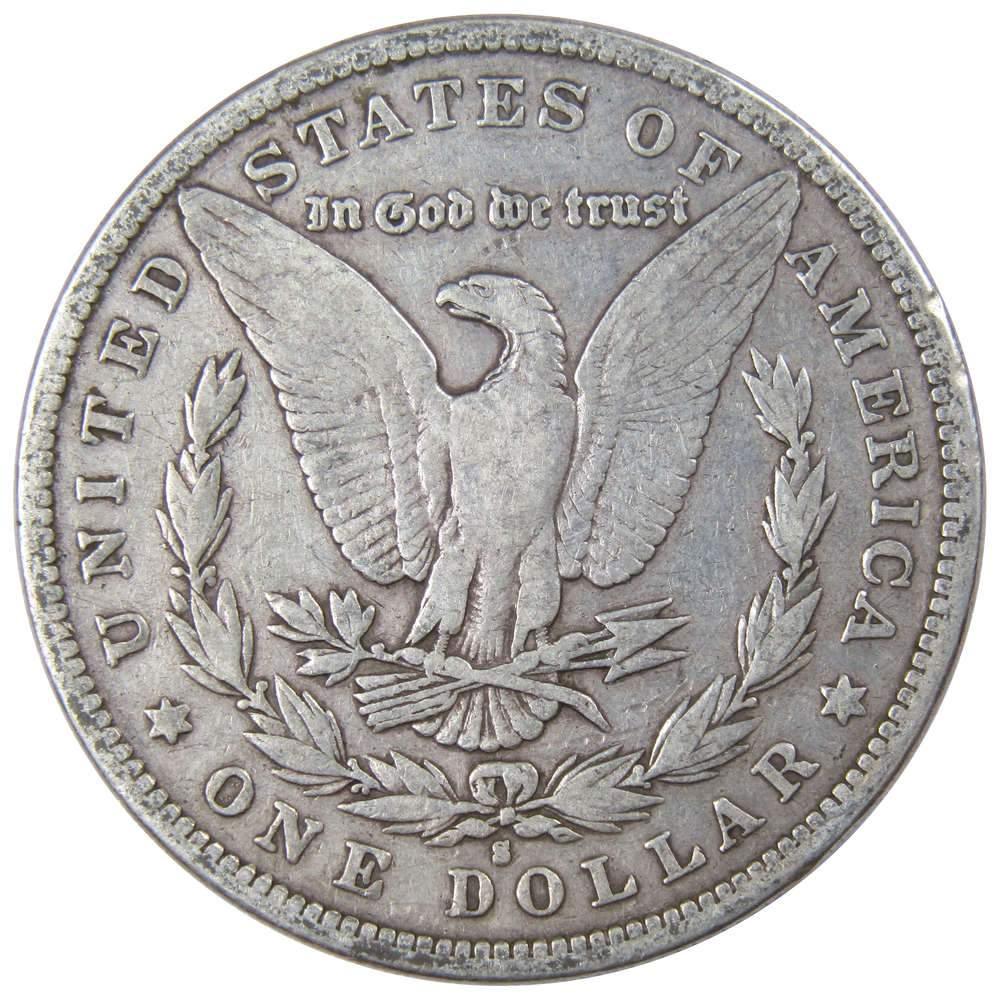1880 S Morgan Dollar VG Very Good 90% Silver $1 US Coin Collectible - Morgan coin - Morgan silver dollar - Morgan silver dollar for sale - Profile Coins &amp; Collectibles