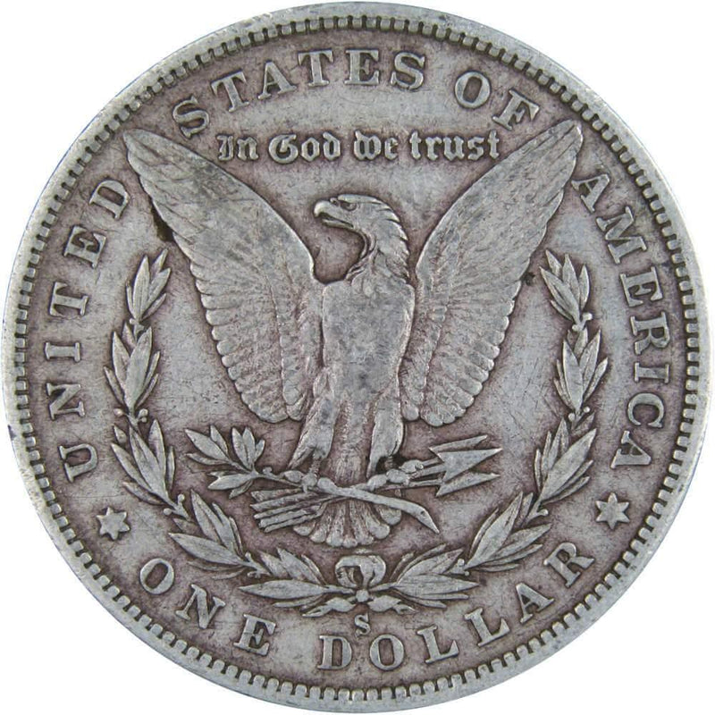 1880 S Morgan Dollar VF Very Fine 90% Silver $1 US Coin Collectible - Morgan coin - Morgan silver dollar - Morgan silver dollar for sale - Profile Coins &amp; Collectibles