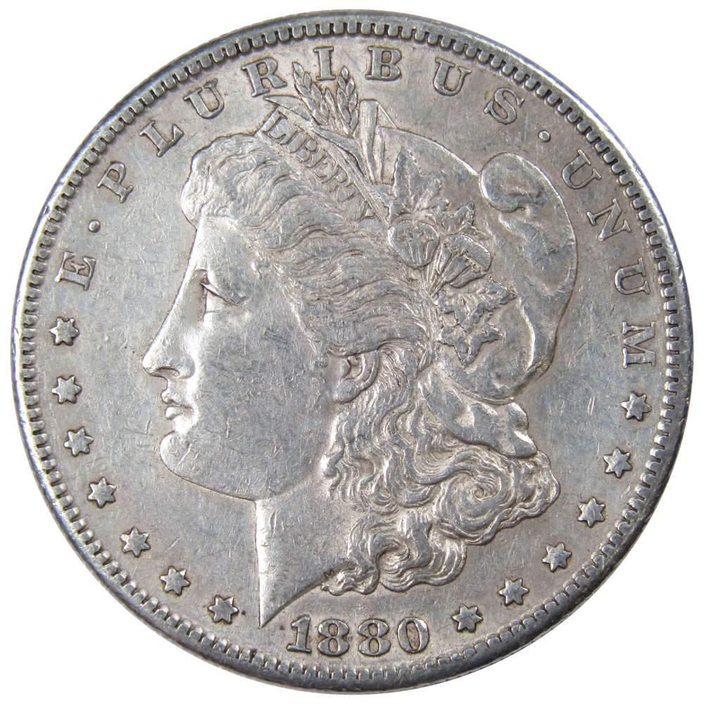 1880 S Morgan Dollar XF EF Extremely Fine 90% Silver $1 US Coin Collectible - Morgan coin - Morgan silver dollar - Morgan silver dollar for sale - Profile Coins &amp; Collectibles