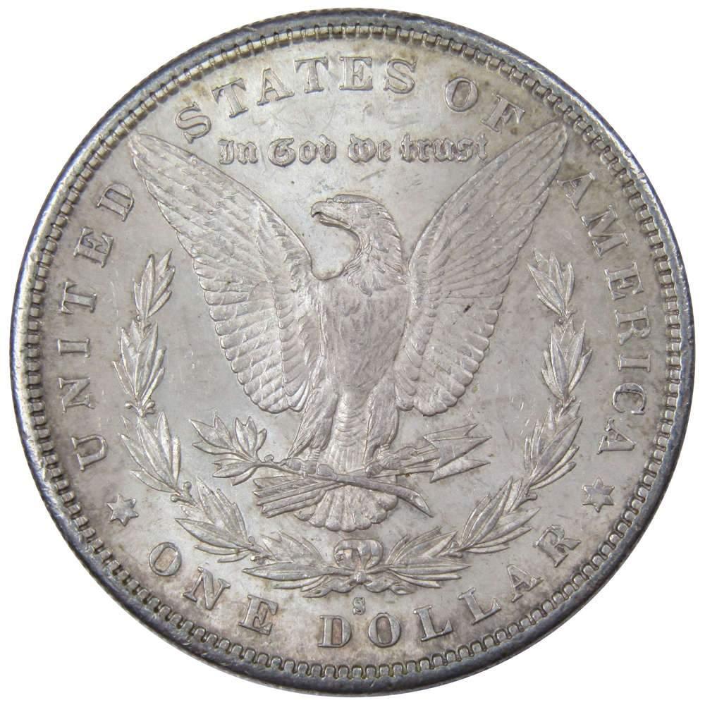 1880 S Morgan Dollar AU About Uncirculated 90% Silver $1 US Coin Collectible - Morgan coin - Morgan silver dollar - Morgan silver dollar for sale - Profile Coins &amp; Collectibles