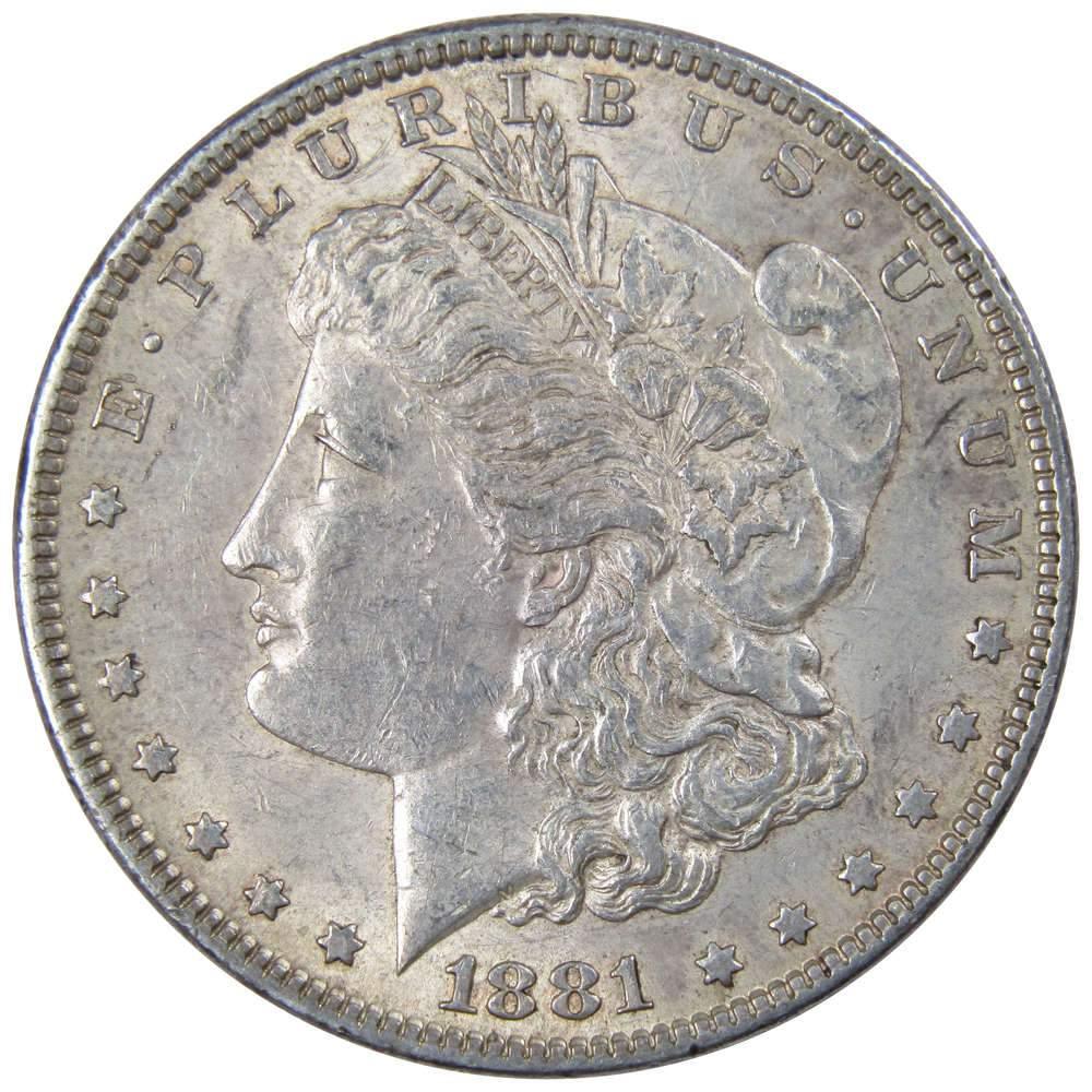 1881 Morgan Dollar AU About Uncirculated 90% Silver $1 US Coin Collectible - Morgan coin - Morgan silver dollar - Morgan silver dollar for sale - Profile Coins &amp; Collectibles