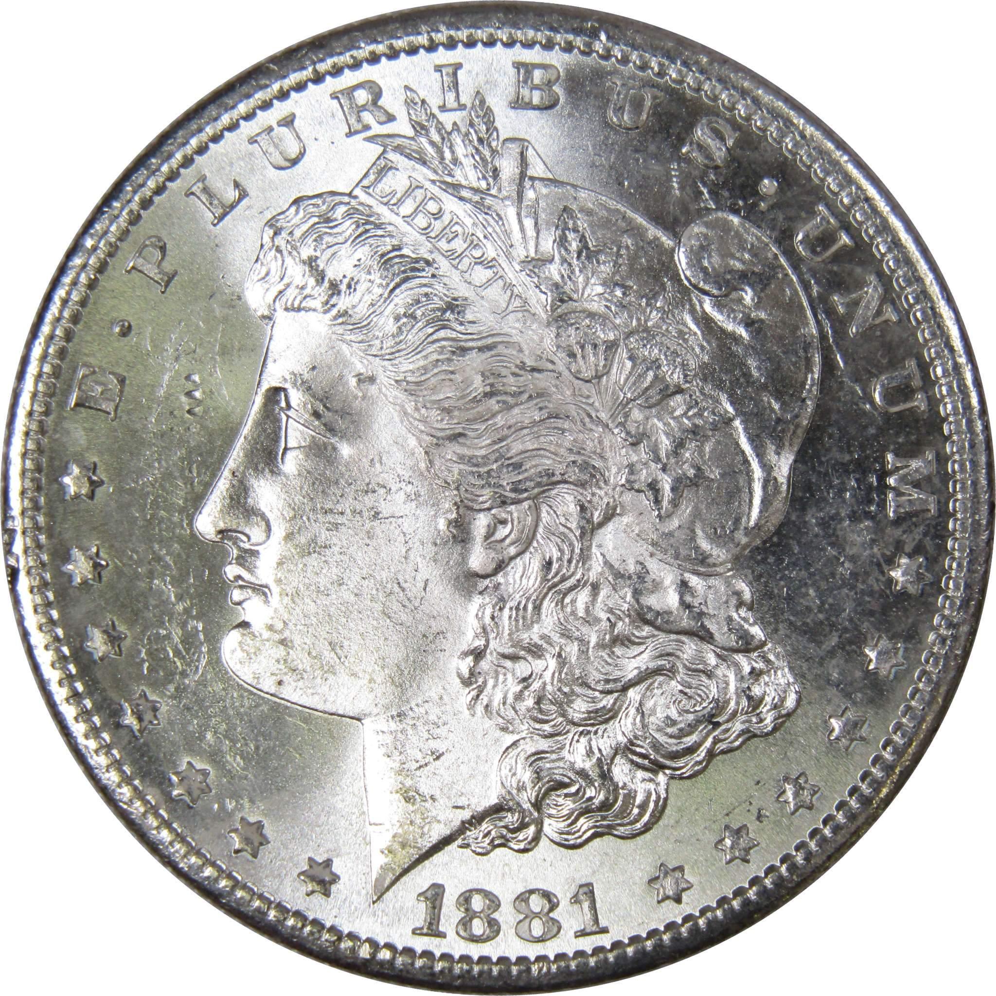 1881 S Morgan Dollar BU Choice Uncirculated Mint State 90% Silver $1 US Coin - Morgan coin - Morgan silver dollar - Morgan silver dollar for sale - Profile Coins &amp; Collectibles