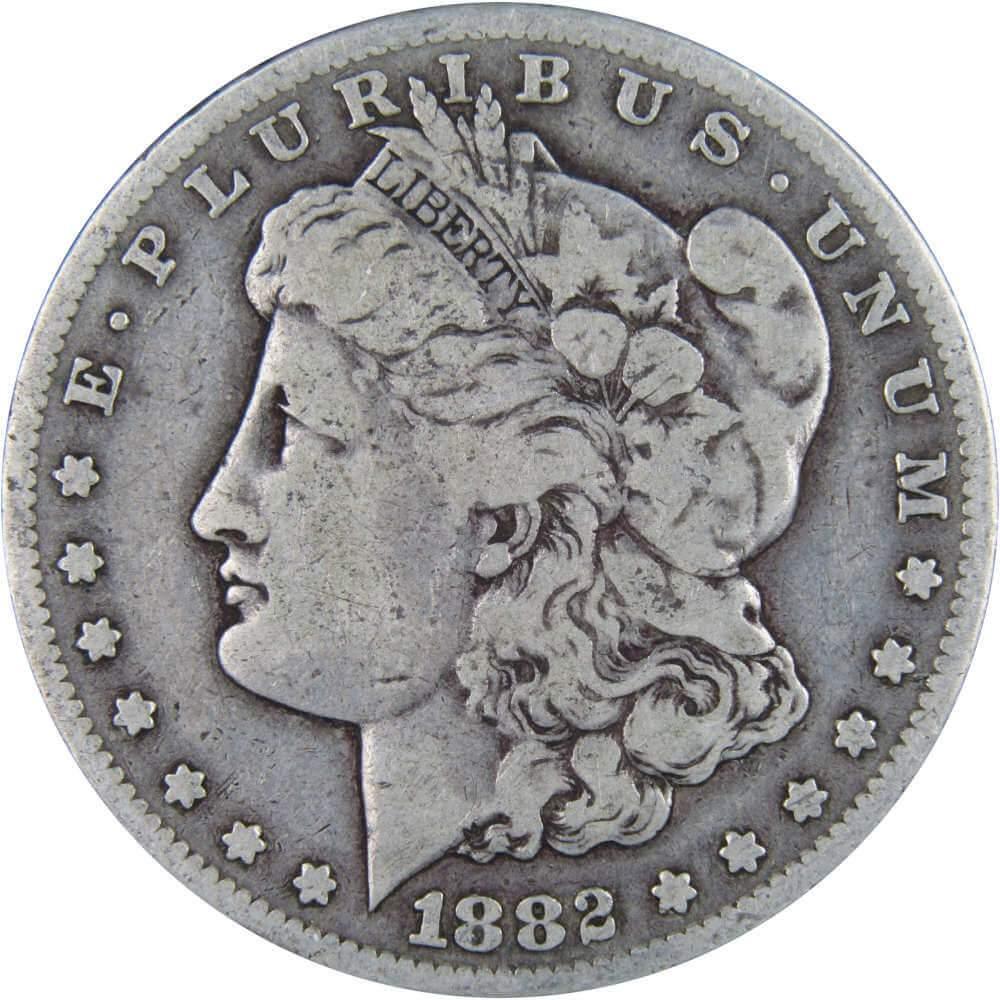 1882 S Morgan Dollar VG Very Good 90% Silver $1 US Coin Collectible - Morgan coin - Morgan silver dollar - Morgan silver dollar for sale - Profile Coins &amp; Collectibles