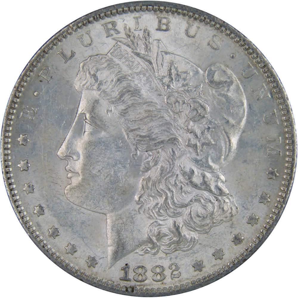 1882 S Morgan Dollar AU About Uncirculated 90% Silver $1 US Coin Collectible - Morgan coin - Morgan silver dollar - Morgan silver dollar for sale - Profile Coins &amp; Collectibles