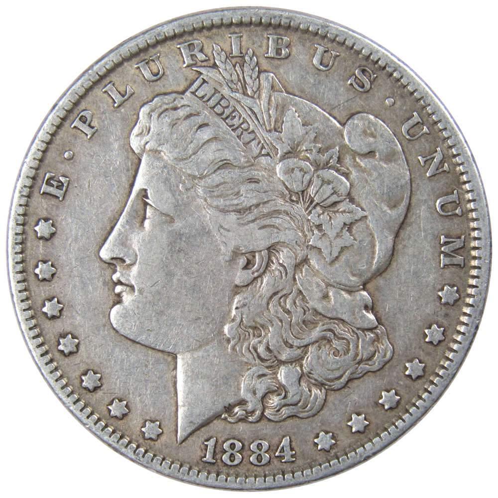 1884 Morgan Dollar VF Very Fine 90% Silver $1 US Coin Collectible - Morgan coin - Morgan silver dollar - Morgan silver dollar for sale - Profile Coins &amp; Collectibles