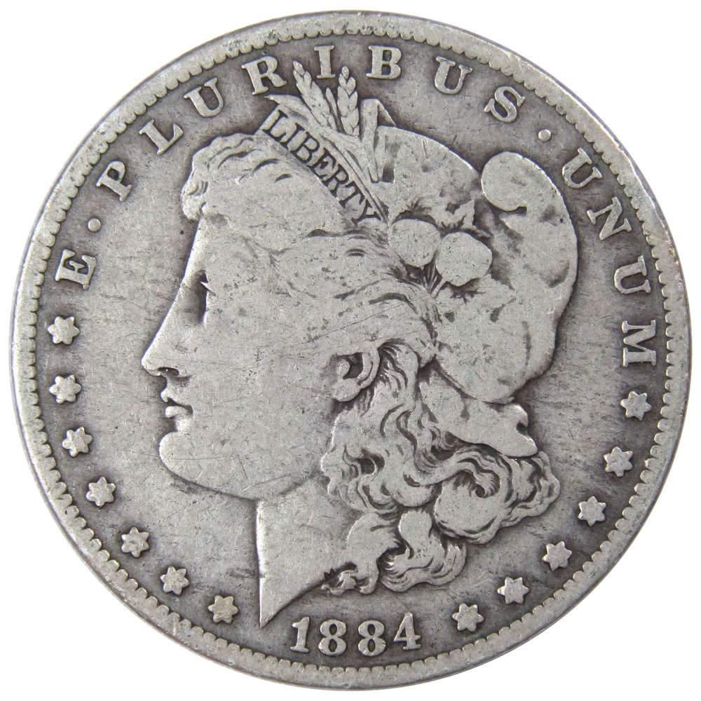 1884 O Morgan Dollar VG Very Good 90% Silver $1 US Coin Collectible - Morgan coin - Morgan silver dollar - Morgan silver dollar for sale - Profile Coins &amp; Collectibles