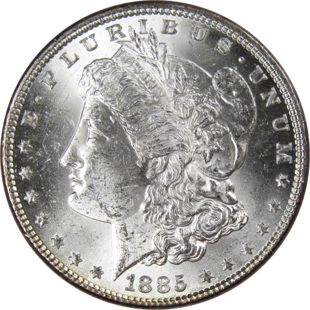1885 Morgan Dollar BU Uncirculated Mint State 90% Silver $1 US Coin Collectible - Morgan coin - Morgan silver dollar - Morgan silver dollar for sale - Profile Coins &amp; Collectibles