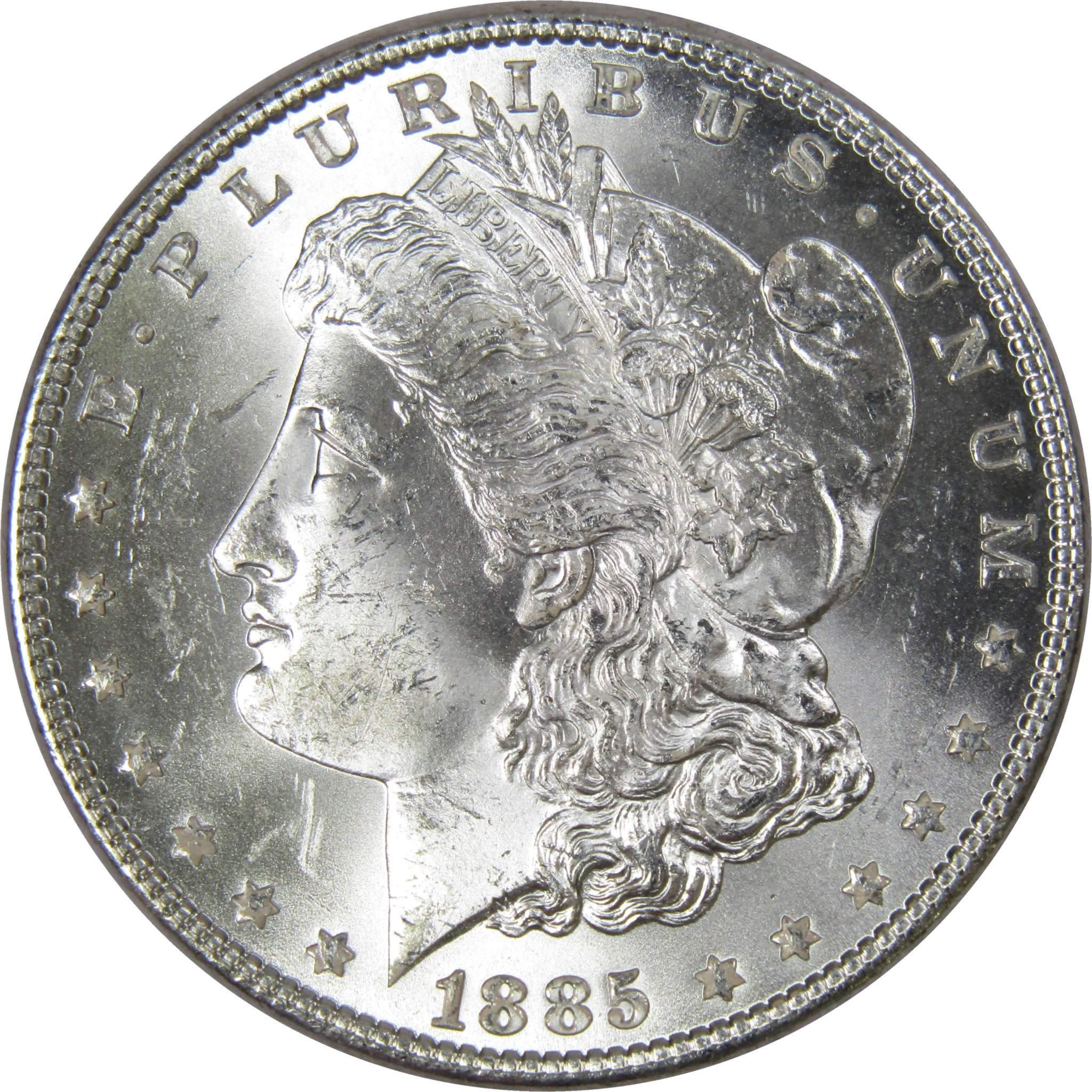 1885 Morgan Dollar BU Choice Uncirculated Mint State 90% Silver $1 US Coin - Morgan coin - Morgan silver dollar - Morgan silver dollar for sale - Profile Coins &amp; Collectibles