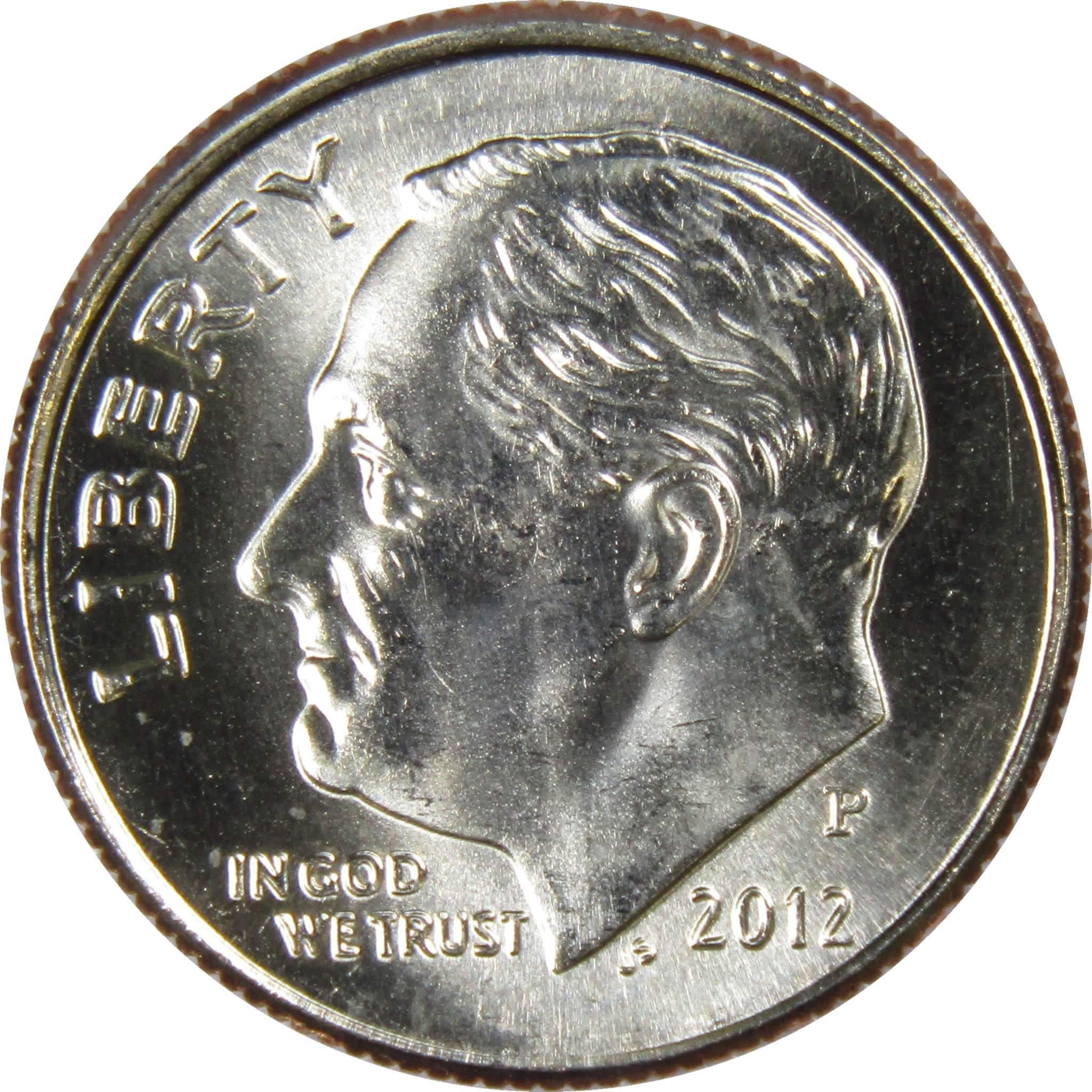 2012 P Roosevelt Dime BU Uncirculated Mint State 10c US Coin Collectible