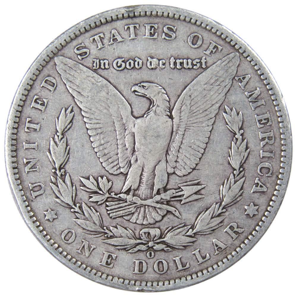 1885 O Morgan Dollar F Fine 90% Silver $1 US Coin Collectible - Morgan coin - Morgan silver dollar - Morgan silver dollar for sale - Profile Coins &amp; Collectibles