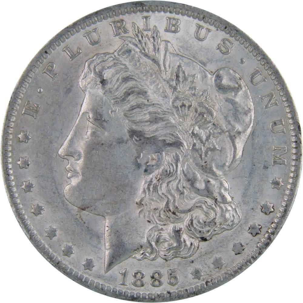 1885 O Morgan Dollar AU About Uncirculated 90% Silver $1 US Coin Collectible - Morgan coin - Morgan silver dollar - Morgan silver dollar for sale - Profile Coins &amp; Collectibles