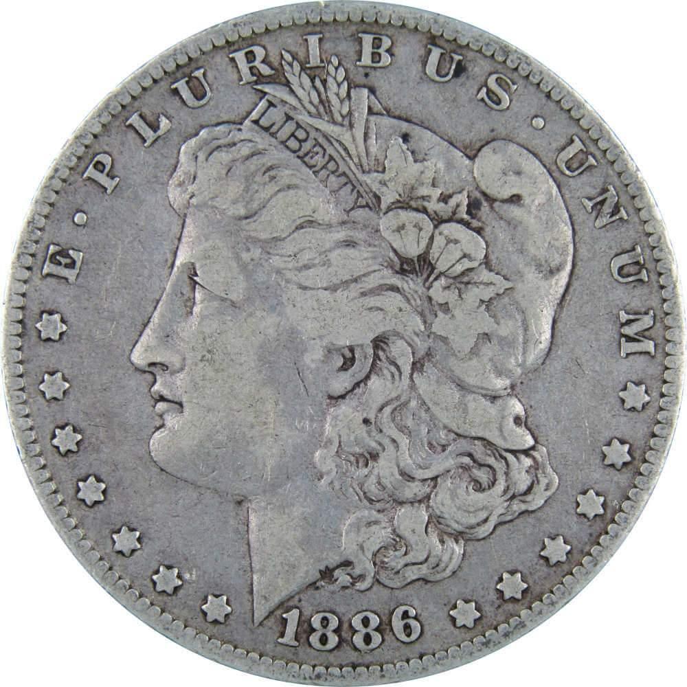 1886 O Morgan Dollar F Fine 90% Silver $1 US Coin Collectible - Morgan coin - Morgan silver dollar - Morgan silver dollar for sale - Profile Coins &amp; Collectibles