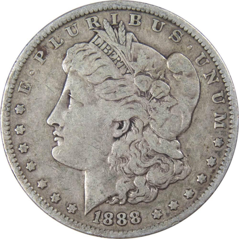1888 Morgan Dollar F Fine 90% Silver $1 US Coin Collectible - Morgan coin - Morgan silver dollar - Morgan silver dollar for sale - Profile Coins &amp; Collectibles