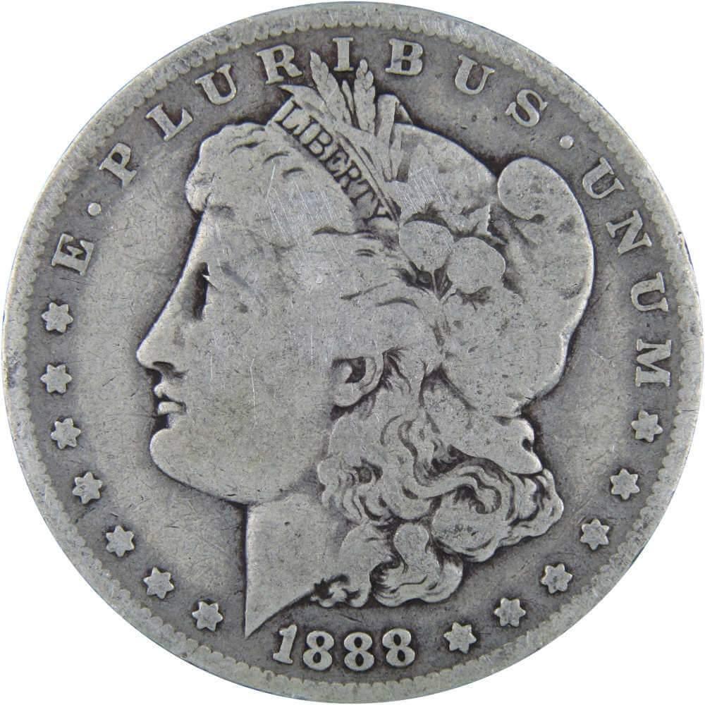 1888 O Morgan Dollar VG Very Good 90% Silver $1 US Coin Collectible - Morgan coin - Morgan silver dollar - Morgan silver dollar for sale - Profile Coins &amp; Collectibles