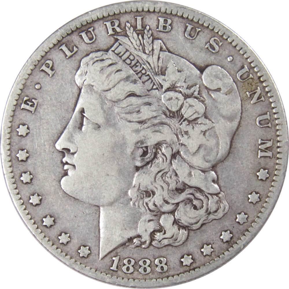 1888 O Morgan Dollar F Fine 90% Silver $1 US Coin Collectible - Morgan coin - Morgan silver dollar - Morgan silver dollar for sale - Profile Coins &amp; Collectibles