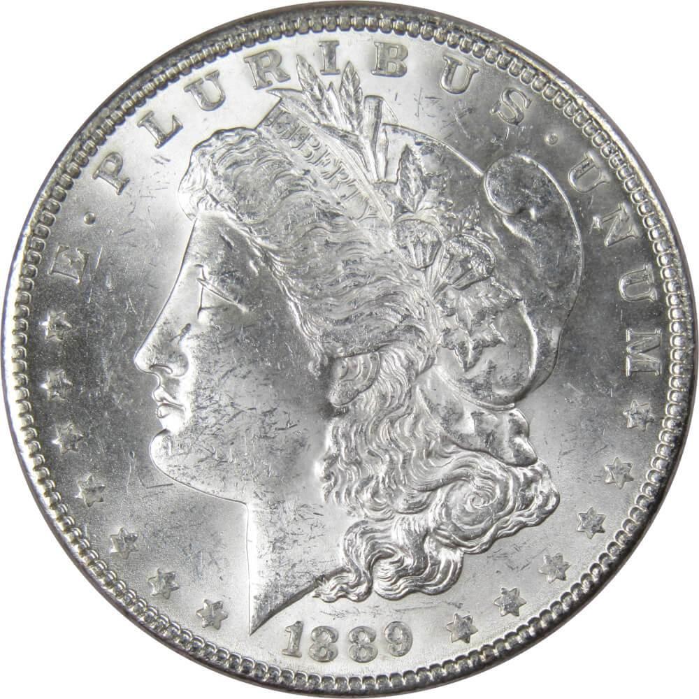 1889 Morgan Dollar BU Uncirculated Mint State 90% Silver $1 US Coin Collectible - Morgan coin - Morgan silver dollar - Morgan silver dollar for sale - Profile Coins &amp; Collectibles