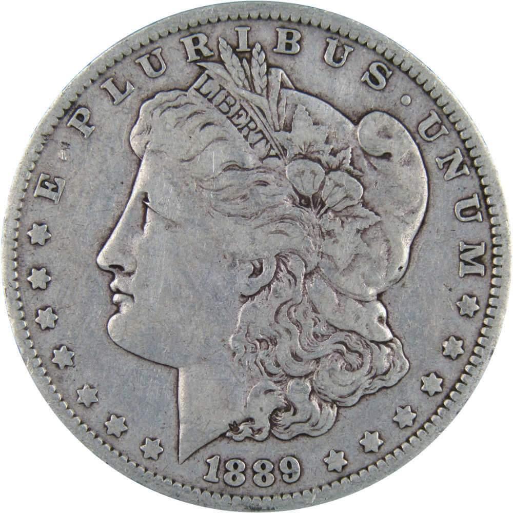 1889 O Morgan Dollar F Fine 90% Silver $1 US Coin Collectible - Morgan coin - Morgan silver dollar - Morgan silver dollar for sale - Profile Coins &amp; Collectibles