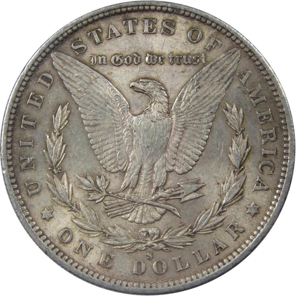 1890 S Morgan Dollar AU About Uncirculated 90% Silver $1 US Coin Collectible - Morgan coin - Morgan silver dollar - Morgan silver dollar for sale - Profile Coins &amp; Collectibles