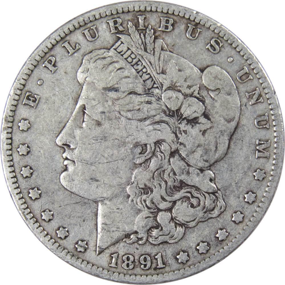 1891 O Morgan Dollar VG Very Good 90% Silver $1 US Coin Collectible - Morgan coin - Morgan silver dollar - Morgan silver dollar for sale - Profile Coins &amp; Collectibles