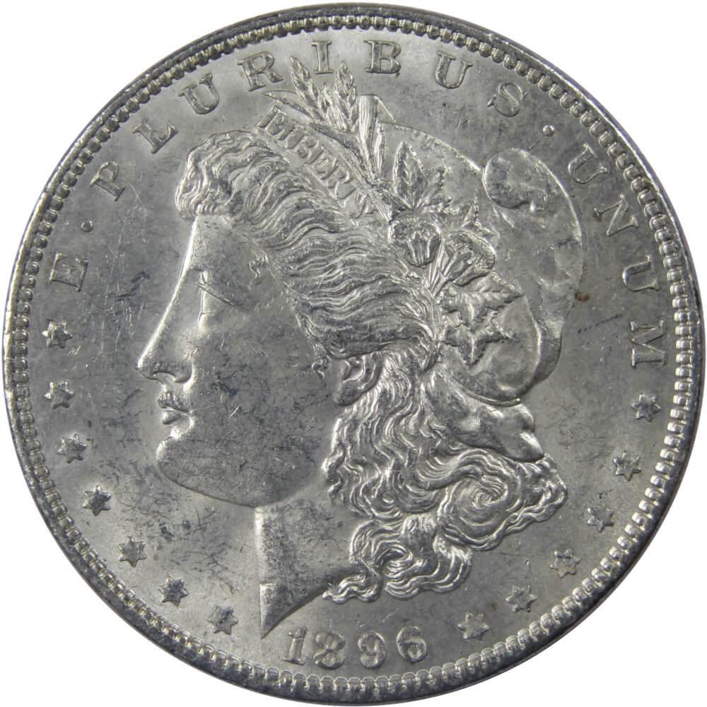 1896 Morgan Dollar Choice About Uncirculated 90% Silver $1 US Coin Collectible - Morgan coin - Morgan silver dollar - Morgan silver dollar for sale - Profile Coins &amp; Collectibles